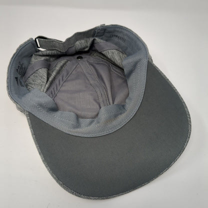Adidas Spell Out Strapback Hat Gray One Size Adjustable Solid 6 Panel