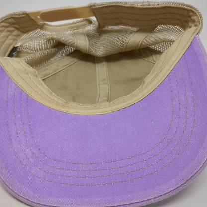 City Hats Trucker Hat Gray Purple One Size Chicago Illinois Patch Mesh Back