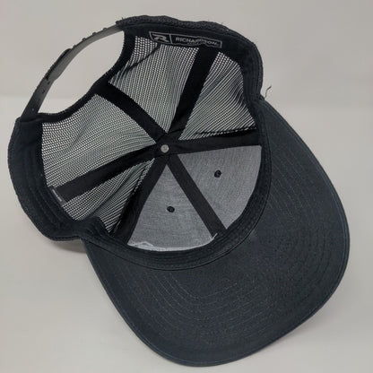 ITC Services Snapback Mesh Back Trucker Hat Black OSFA Richardson