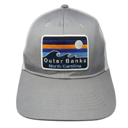 DK Caps Outer Banks North Carolina Trucker Hat Gray One Size Mesh Snapback