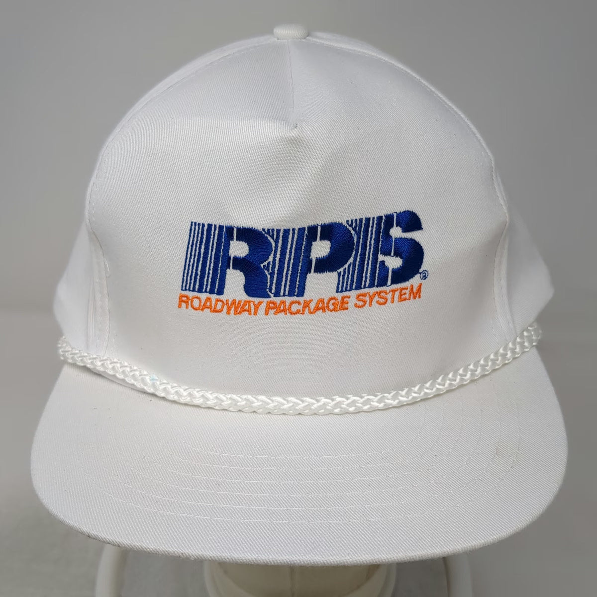Competitive RPS Roadway Package System Hat 5 Panel White One Size Rope Slide