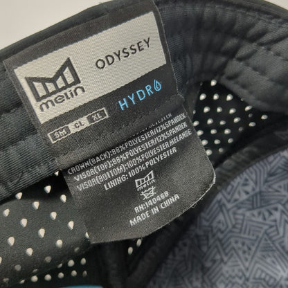 Melin Trucker Hat Black Gray L Camo Mesh Snapback 5 Panel Odyssey Hydro Hat