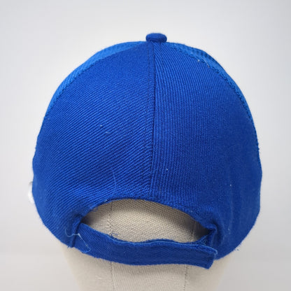 Git Reel Fish Strapback Hat Blue One Size Adjustable Colorblock Outdoor