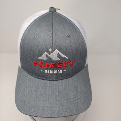 Scheels Meridian Snapback Mesh Back Trucker Hat Gray OSFA W/Tags