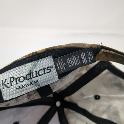 K-Products Baseball Cap Brown OSFM Realtree Camo CARQUEST Auto Parts 6 Panel Hat