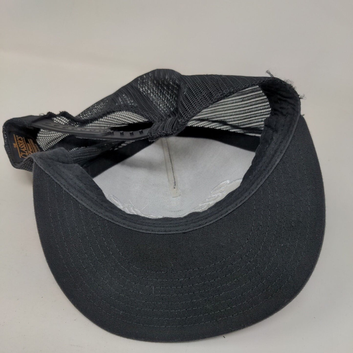 Expensive Snapback Mesh Back Trucker Hat Black One Size Embroidered