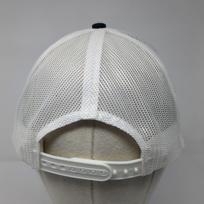 Port Authority Snapback Trucker Hat Black OS Adjustable Embroidered Mesh Back