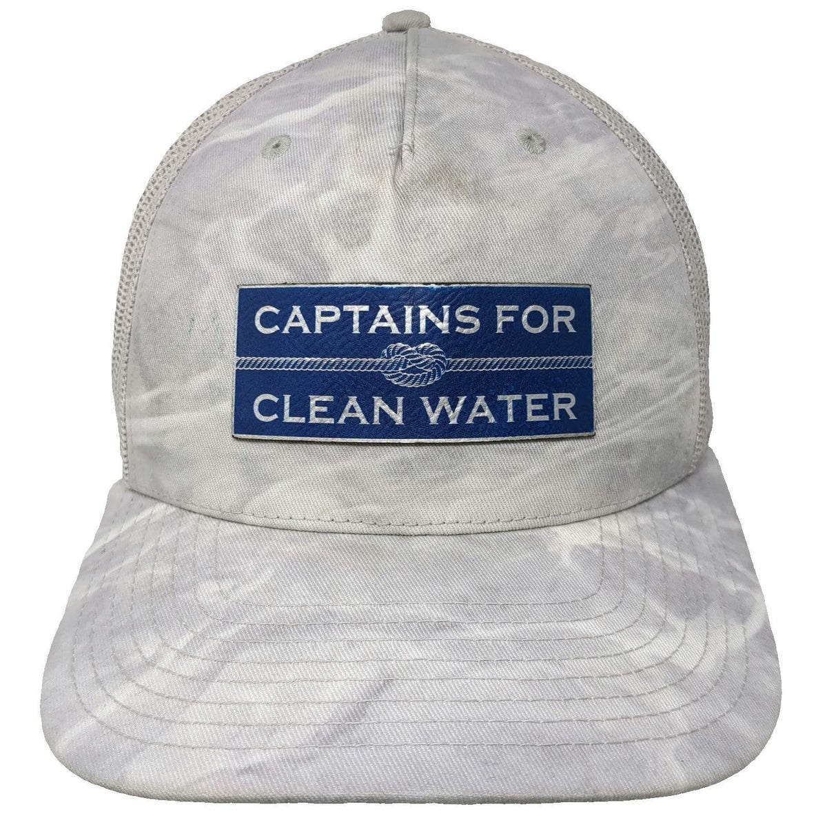 Richardson Trucker Hat Gray One Size Captains For Clean Water Mesh Snapback