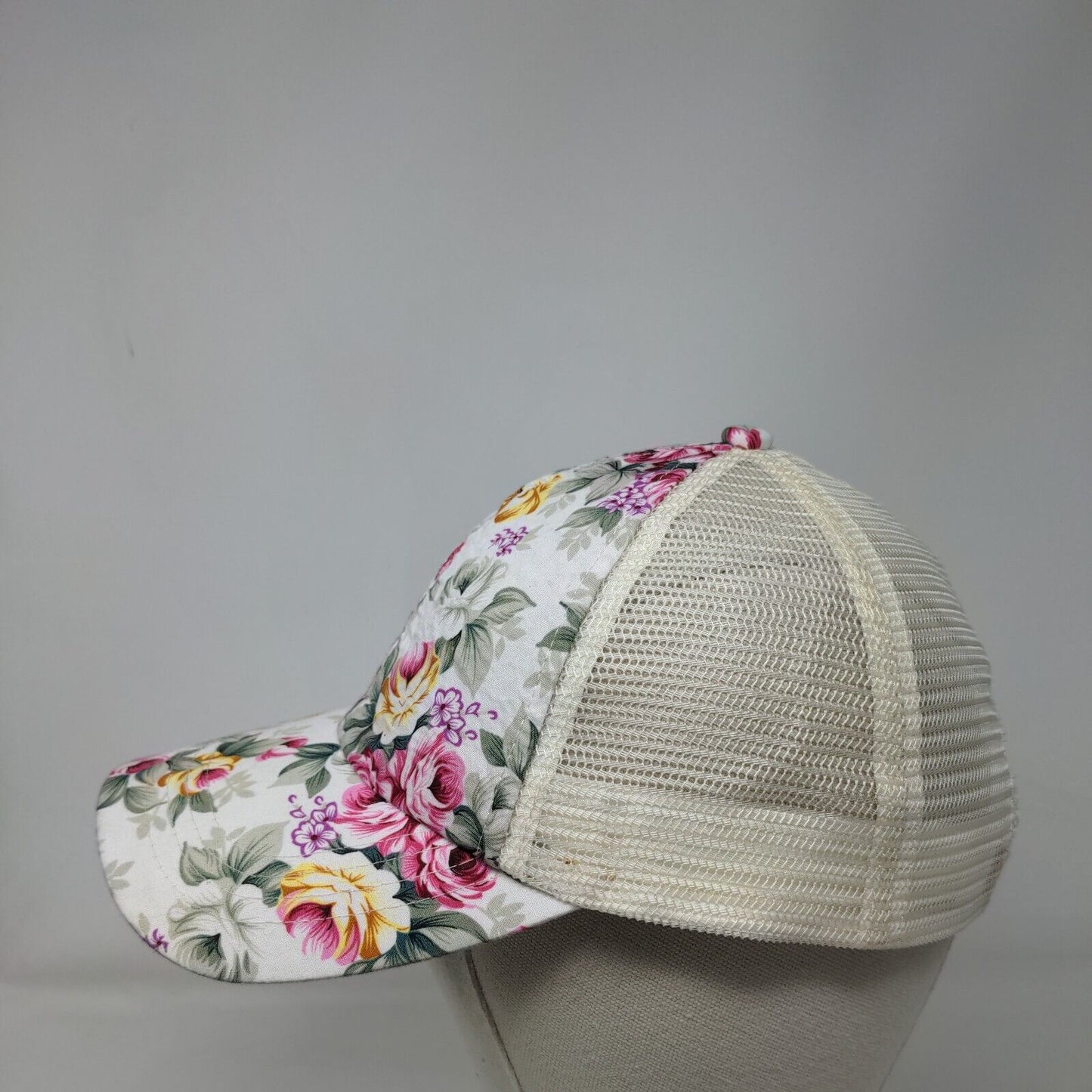 HG Strapback Mesh Back Trucker Hat Multicolor OSFA Floral Print