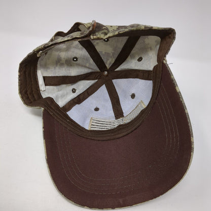 American Flag Strapback Hat Multicolor One Size Digital Camo Adjustable