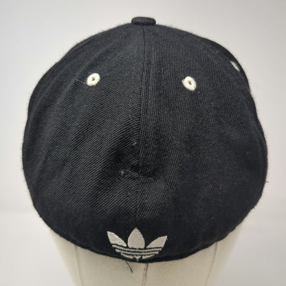 Adidas Brooklyn Nets NBA Baseball Cap Black 7 1/4 100% Wool Fitted Trefoil Hat