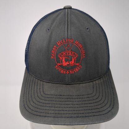 Sandy McLeod Memorial Spurs+Spikes Snapback Trucker Hat Multi OS Mesh Richardson