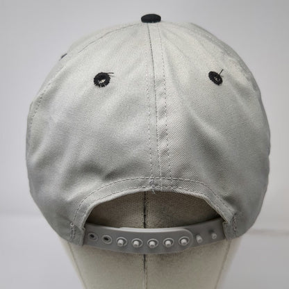 American Image 5 Panel Gray Hat Toshiba Houston Texas Red Snapback Vintage