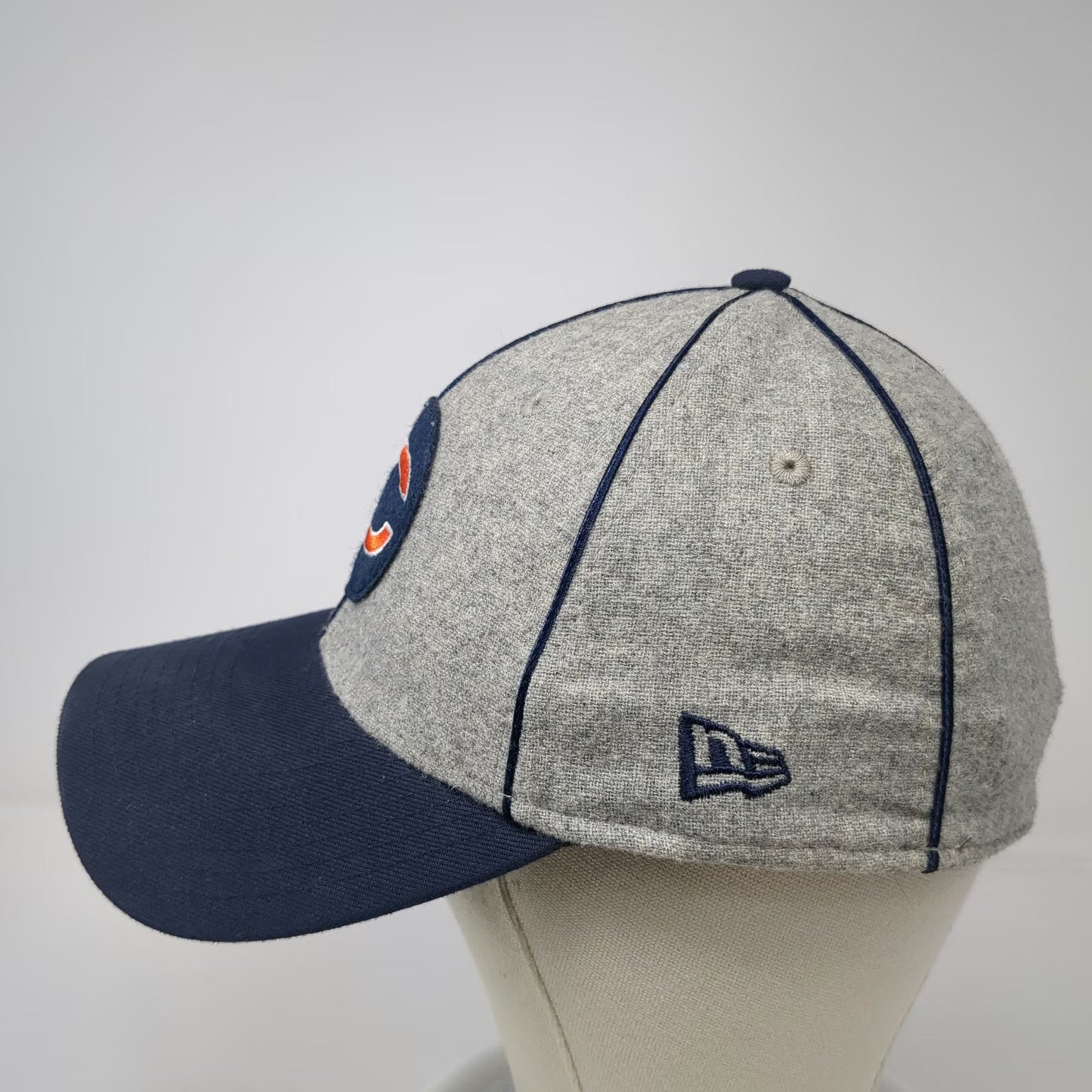Chicago Bears NFL New Era Cap Gray Blue Orange L 100th Anniversary GSH 1920 Hat