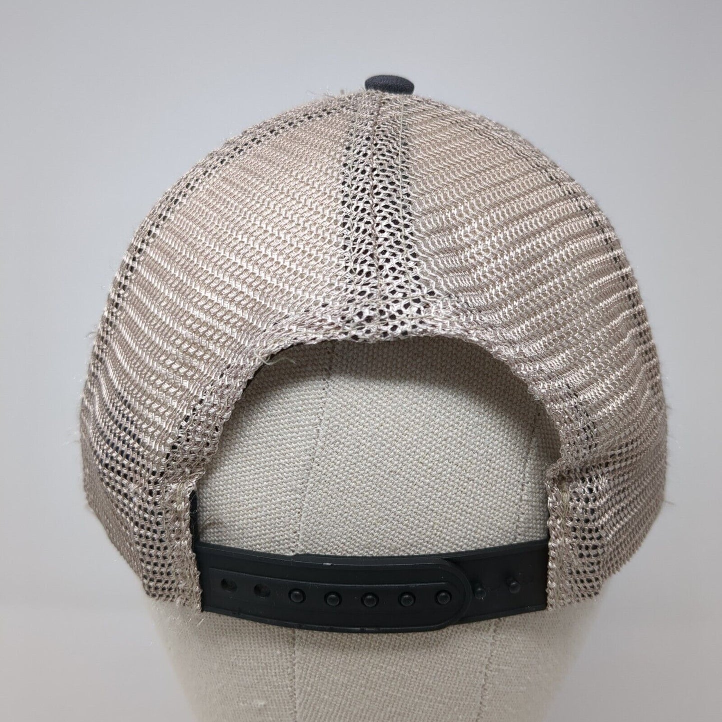 Ox Industries Snapback Trucker Hat Gray OS Adjustable Embroidered Mesh Back