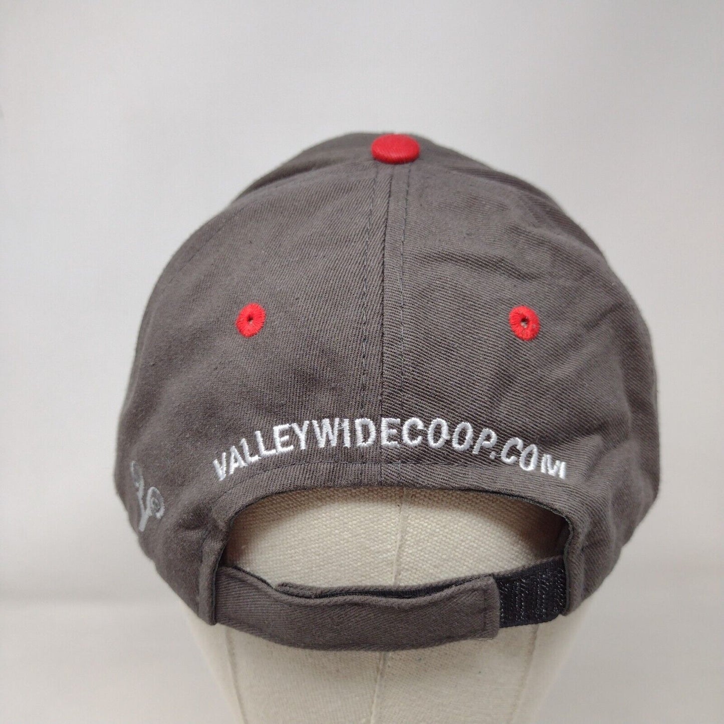 Valley Country Store Strapback Hat Gray OSFA Adjustable Embroidered