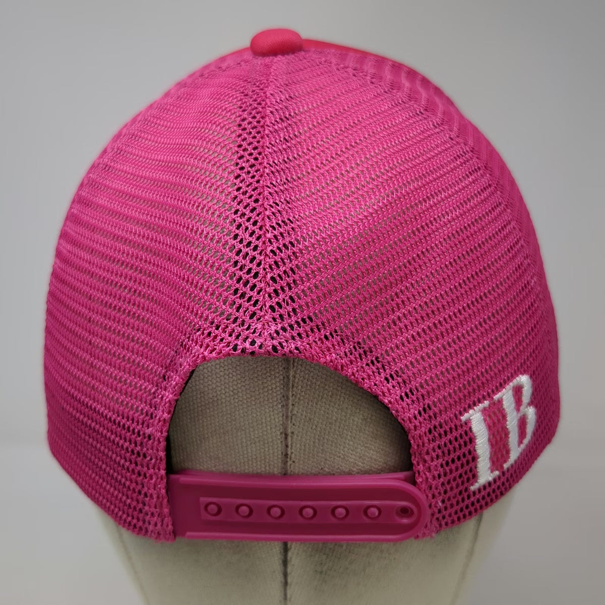 Ivory Belle Trucker Hat Pink White One Size Heart Quote Life You Create Snapback