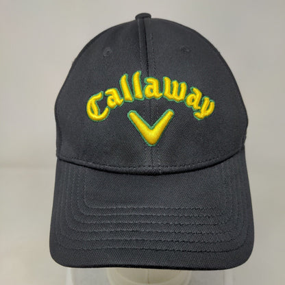 Callaway Strapback Hat Black One Size Embroidered Adjustable 6 Panel