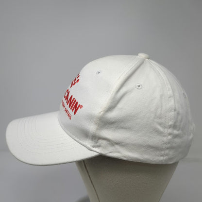 Royal Canin Baseball Cap White Red One Size Adjustable Embroidered Logo Hat