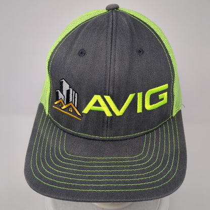 AVIG Snapback Mesh Back Trucker Hat Multi One Size Adjustable NV Caps