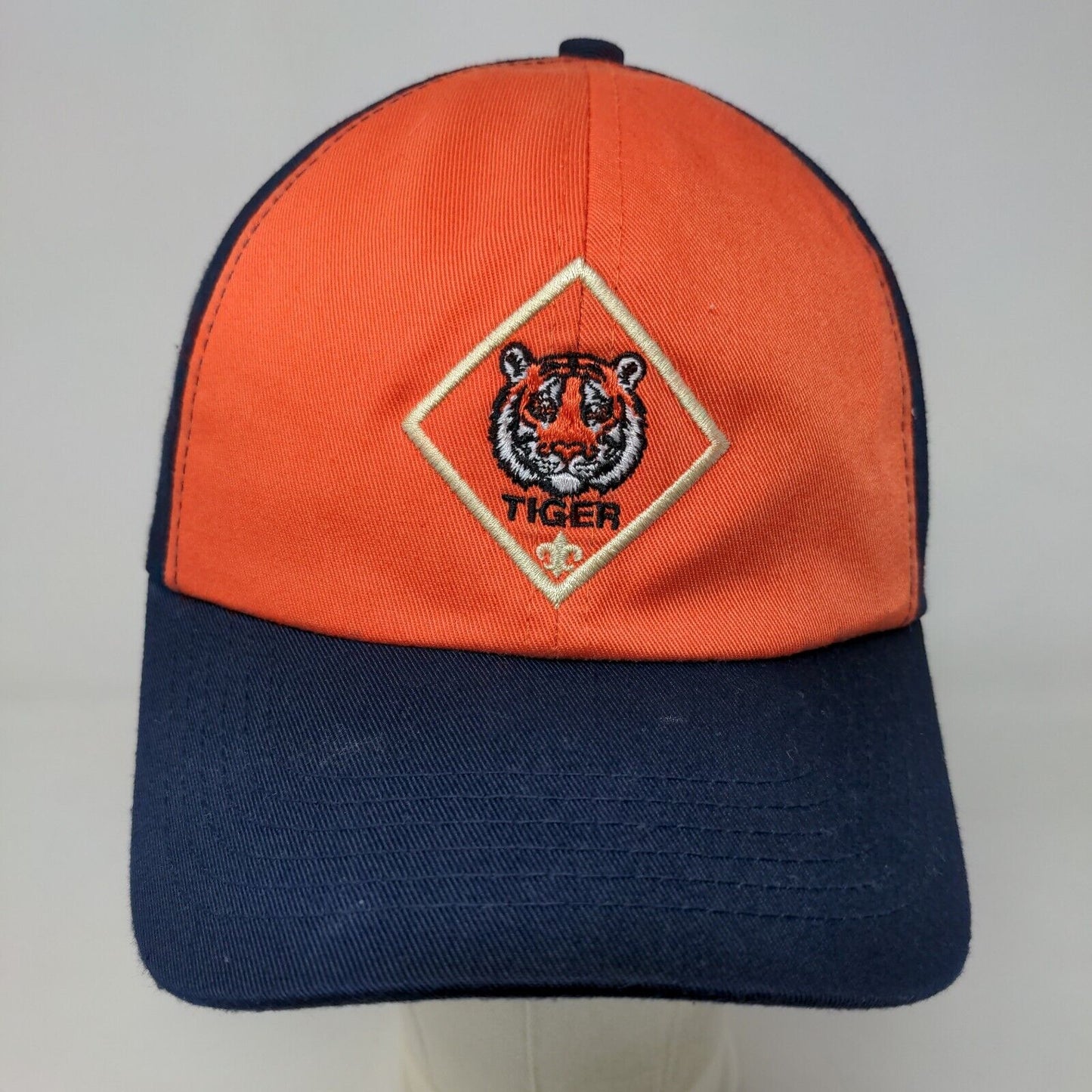 Boy Scouts Cub Scouts Boy's Strapback Hat Orange Size M/L Embroidered Tigers