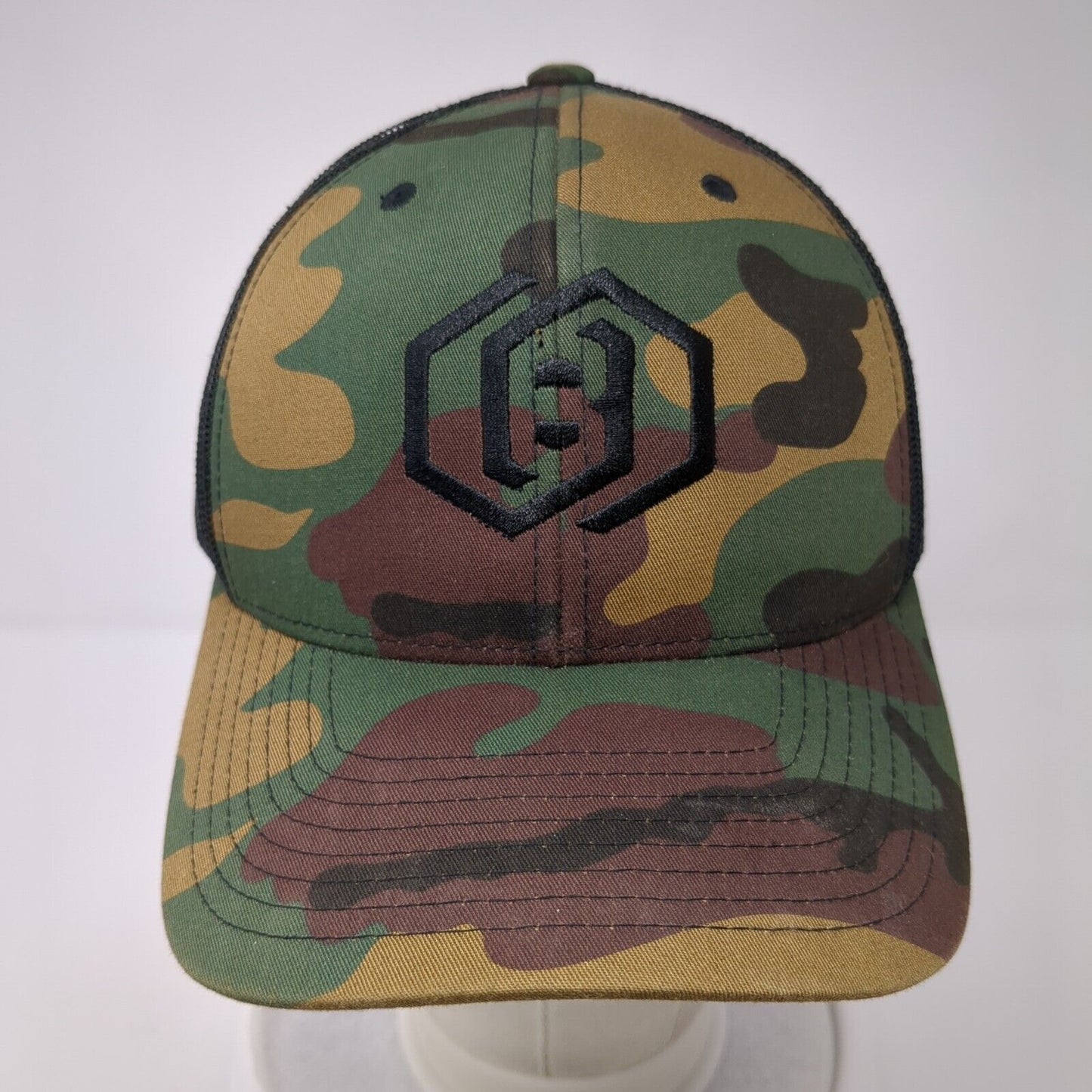 The Classics Yupoong Snapback Trucker Hat Camouflage OS Adjustable Mesh Back