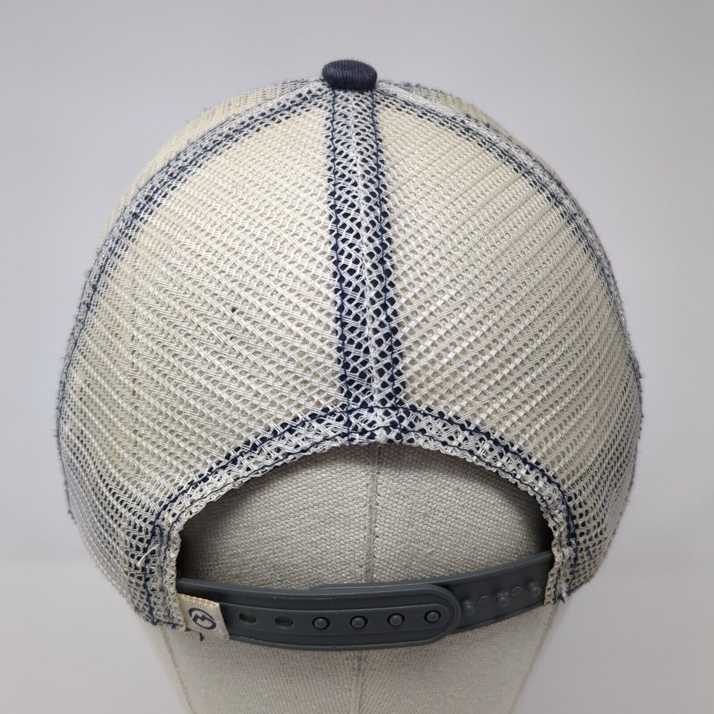 Magellan Outdoors Snapback Mesh Back Trucker Hat Blue One Size Fish