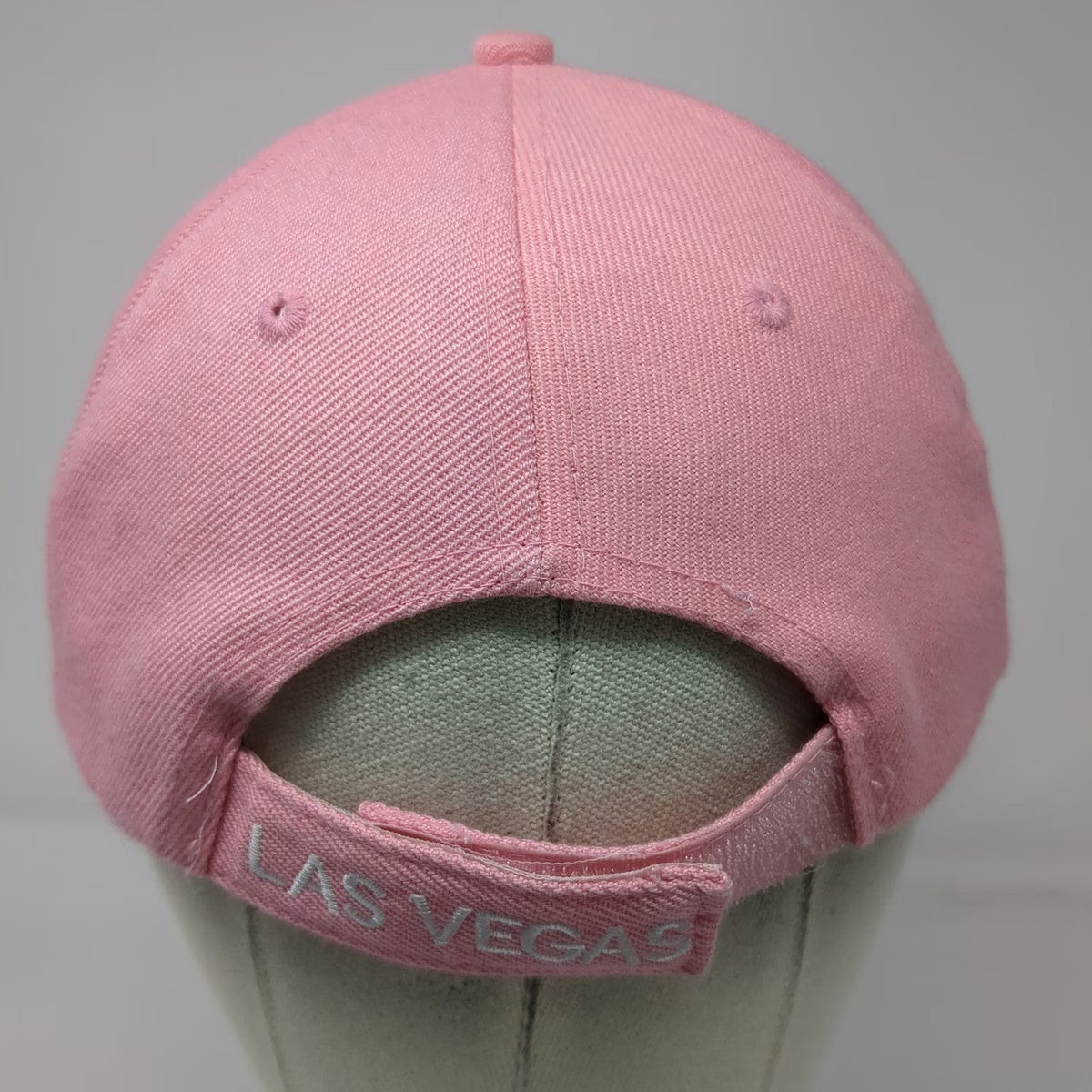 Koshkash Headwear Las Vegas Pink One Size Baseball Cap Hat Strapback Logo Silver