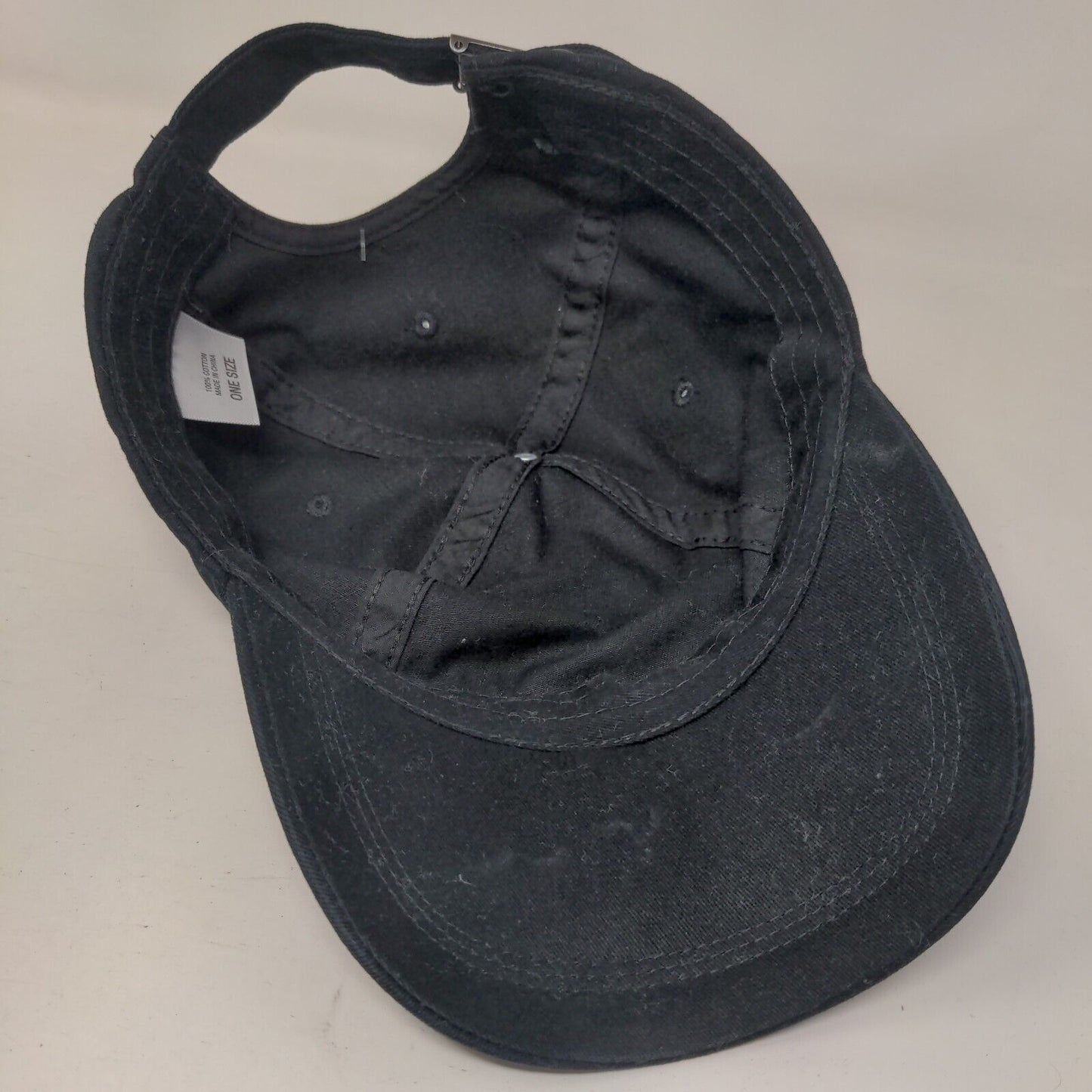 Pink Heart Breast Cancer Awareness Slideback Hat Black OS Adjustable Cotton