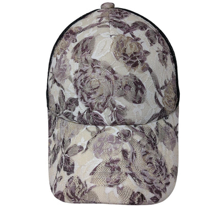 Floral Snapback Trucker Hat Multicolor One Size Adjustable Mesh Back 6 Panel