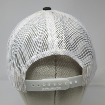 Richardson Trucker Hat Black White One Size Golf Better ID Idaho Mesh Patch