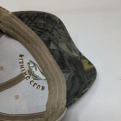 Turck Fishing Club Men's Slideback Hat Tan OSFA Camo Embroidered Logo Cotton