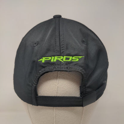 Piros Bait & Tackle Slideback Hat Black One Size Embroidered Fishing DYC