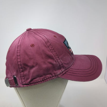 Vortex Baseball Cap Red One Size USA Flag Patch Slideback Adjustable Logo Hat