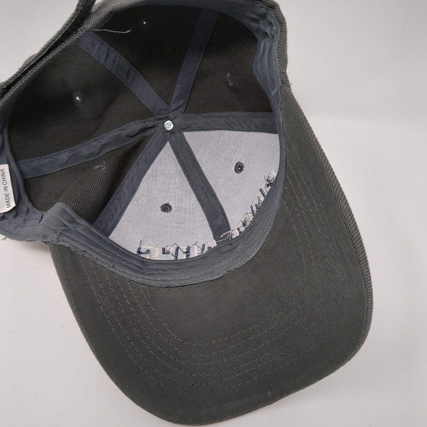 Harrah's Reno Strapback Hat Gray One Size Adjustable Embroidered 6 Panel