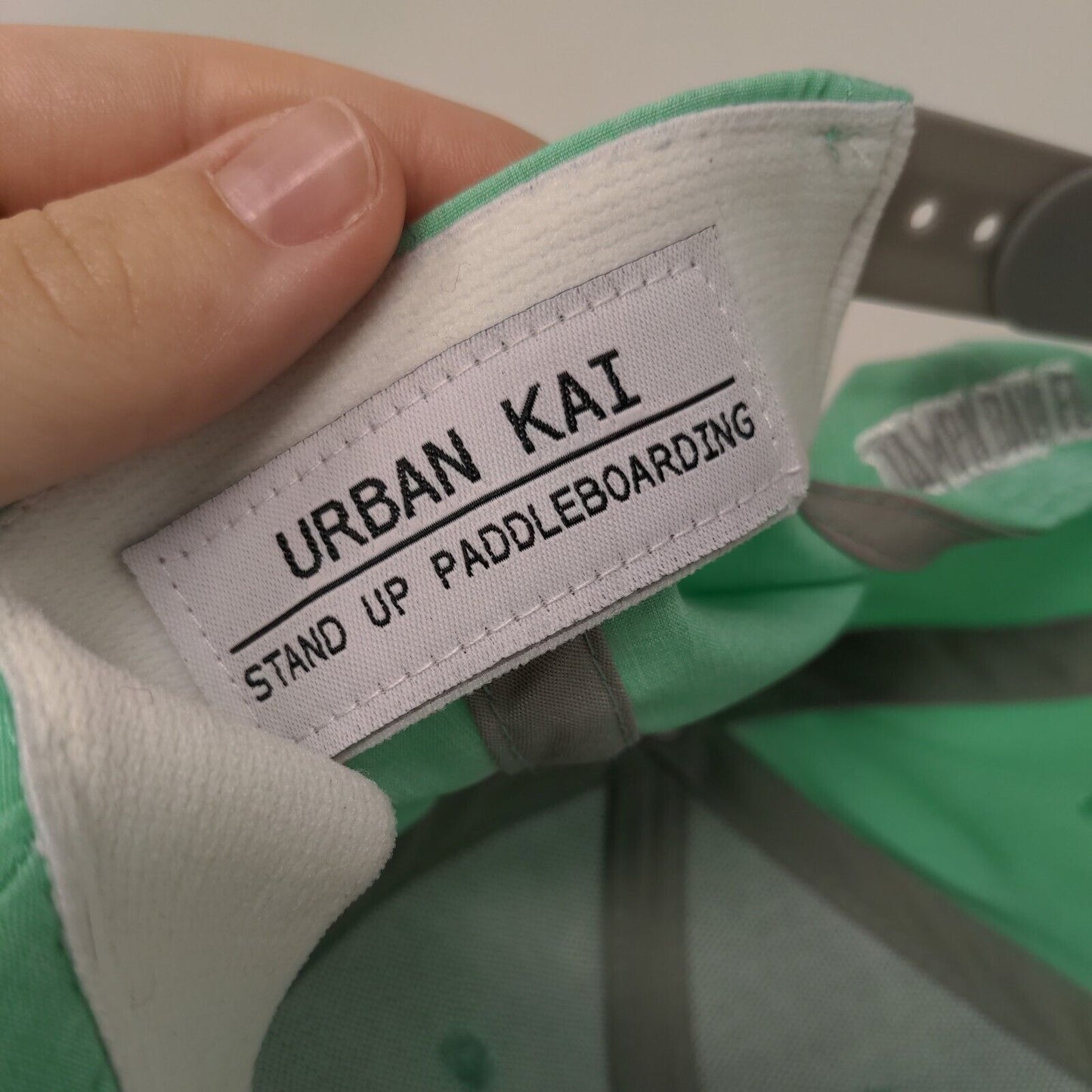 Urban Kai Est 2009 Eat Breathe Sleep Sup Snapback Hat Green One Size Embroidered