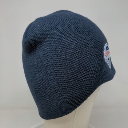 Indianapolis Crossroads Airshow Men's Knit Beanie Hat Blue 100% Acrylic Planes