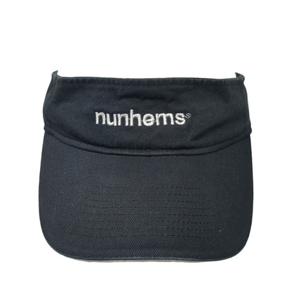 Nunhems Strapback Visor Hat Black One Size Adjustable Embroidered Toppers