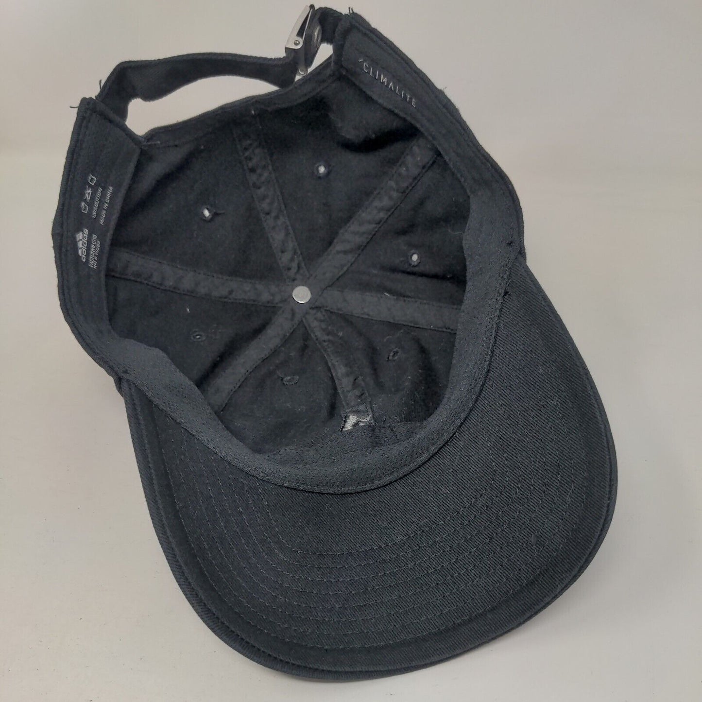 Adidas 3 Stripes Slideback Hat Black One Size Adjustable Climalite