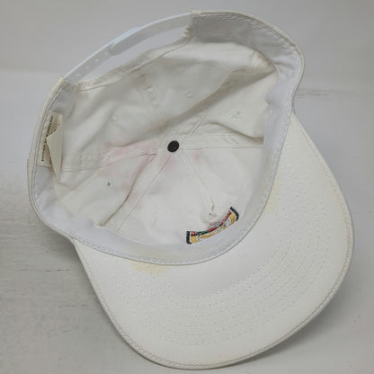 Ducks Unlimited 5 Panel White Hat One Size Shield Logo Flags Snapback Cotton