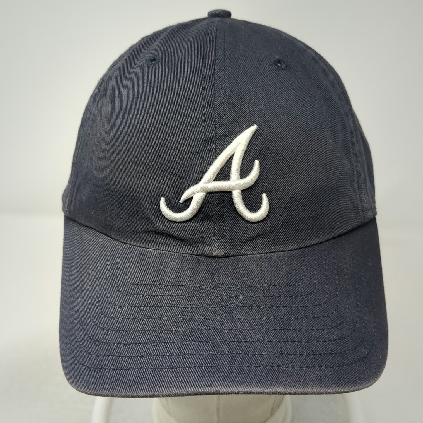 Atlanta Braves MLB Twins Enterprise Baseball Cap Blue M Fitted Hat Embroidered