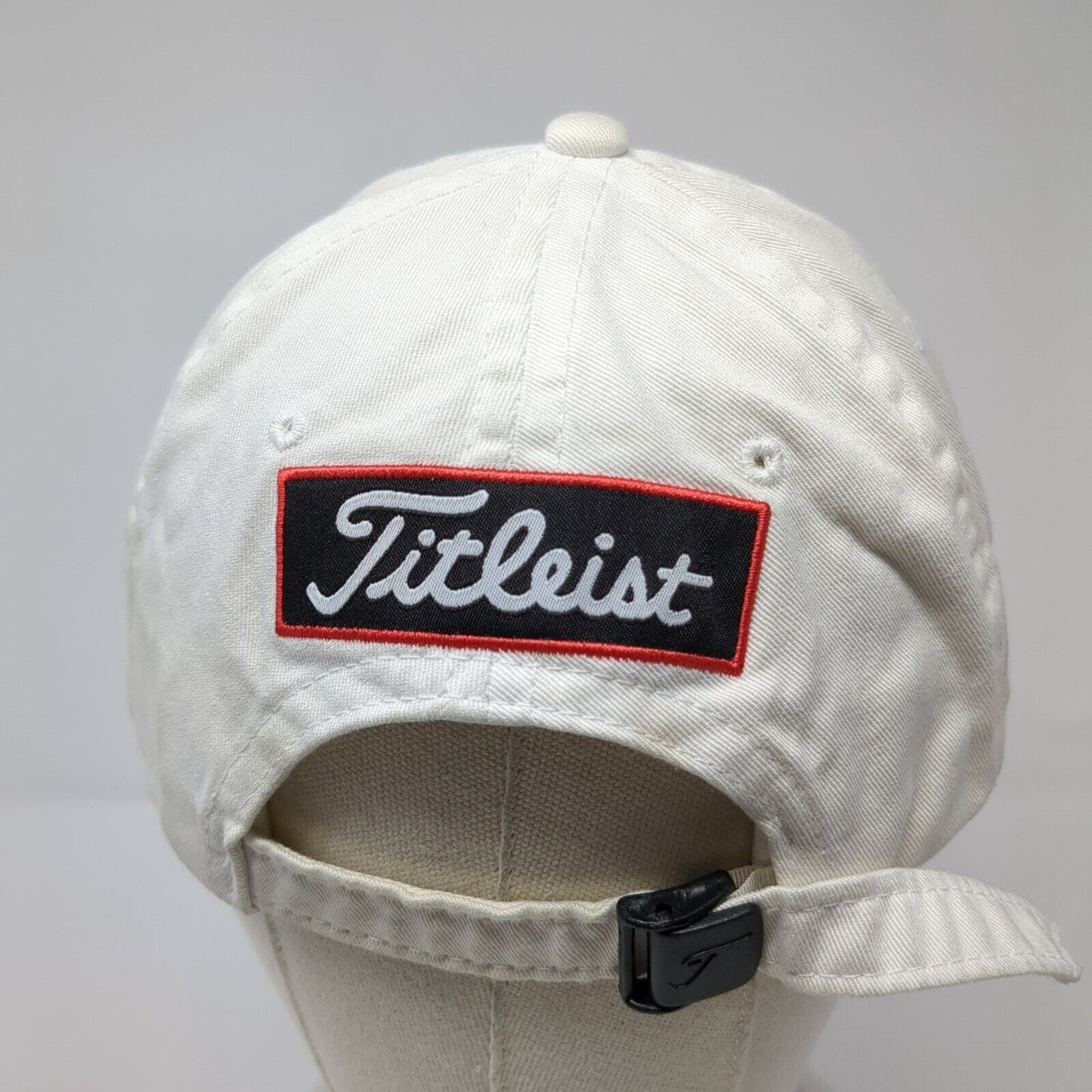 Titleist Slideback Hat White One Size Adjustable Embroidered FJ Pro V1
