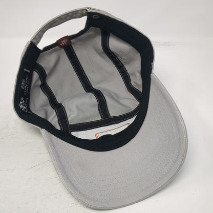 Banner & Oak 5 Panel Gray One Size Hat Mountain Graphic Slideback Patch Twill