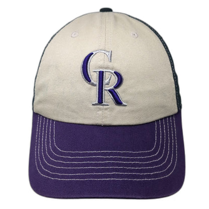 Colorado Rockies MLB Fan Favorite Baseball Cap Beige Purple Black One Size Logo