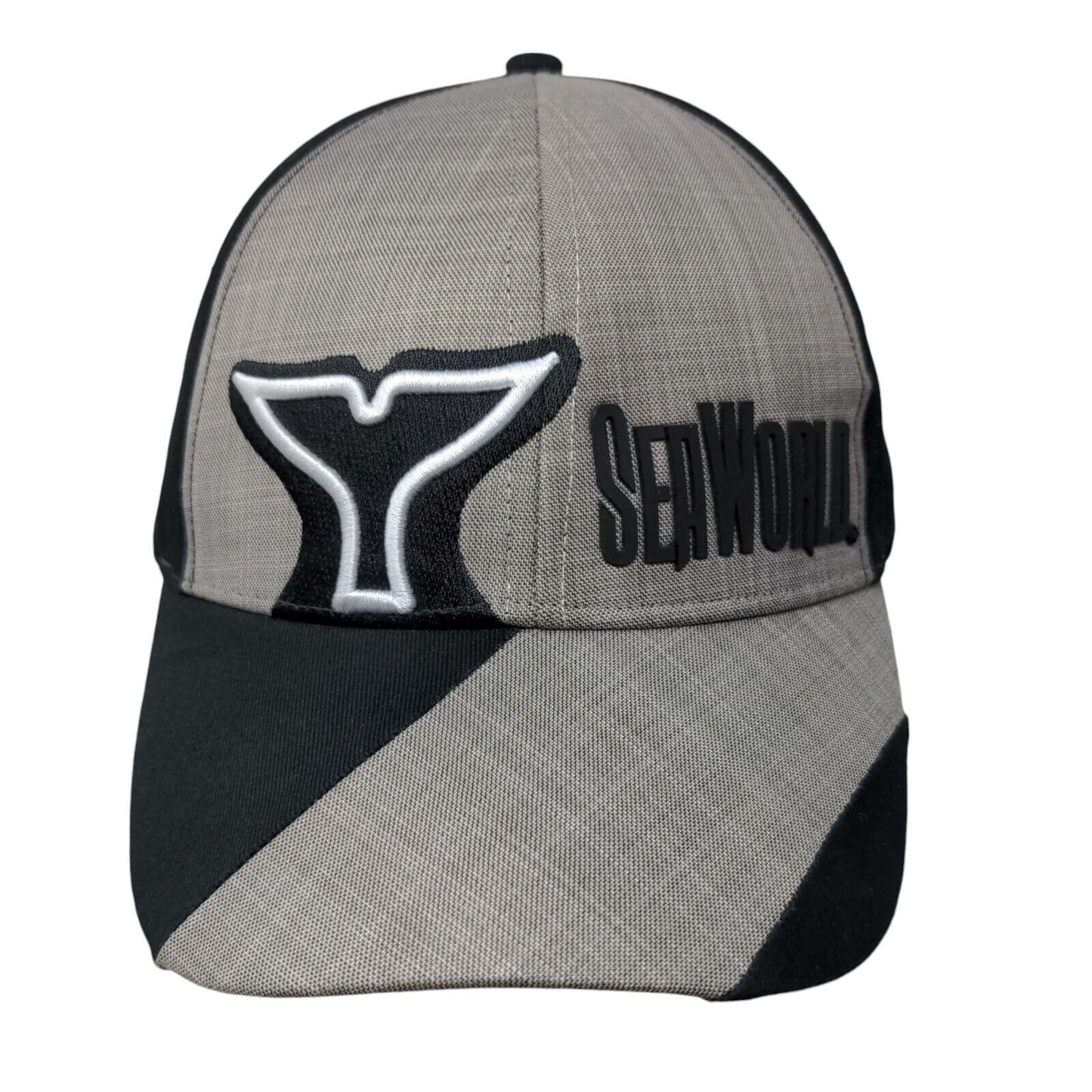 Sea World Shamu Strapback Hat Multi One Size Embroidered Colorblock