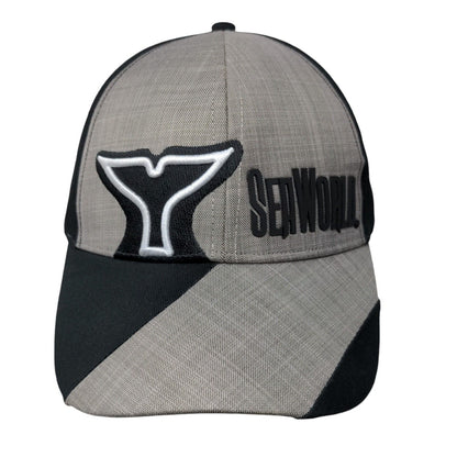 Sea World Shamu Strapback Hat Multi One Size Embroidered Colorblock