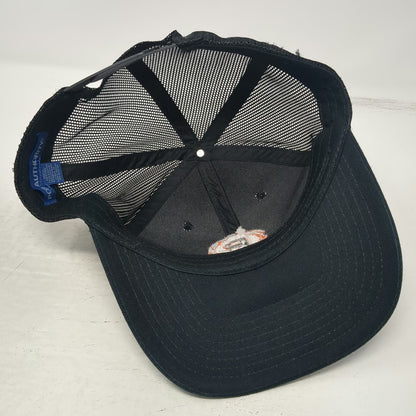 Port Authority Trucker Hat Black One Size SSPT Agents P Logo Snapback Mesh Hat