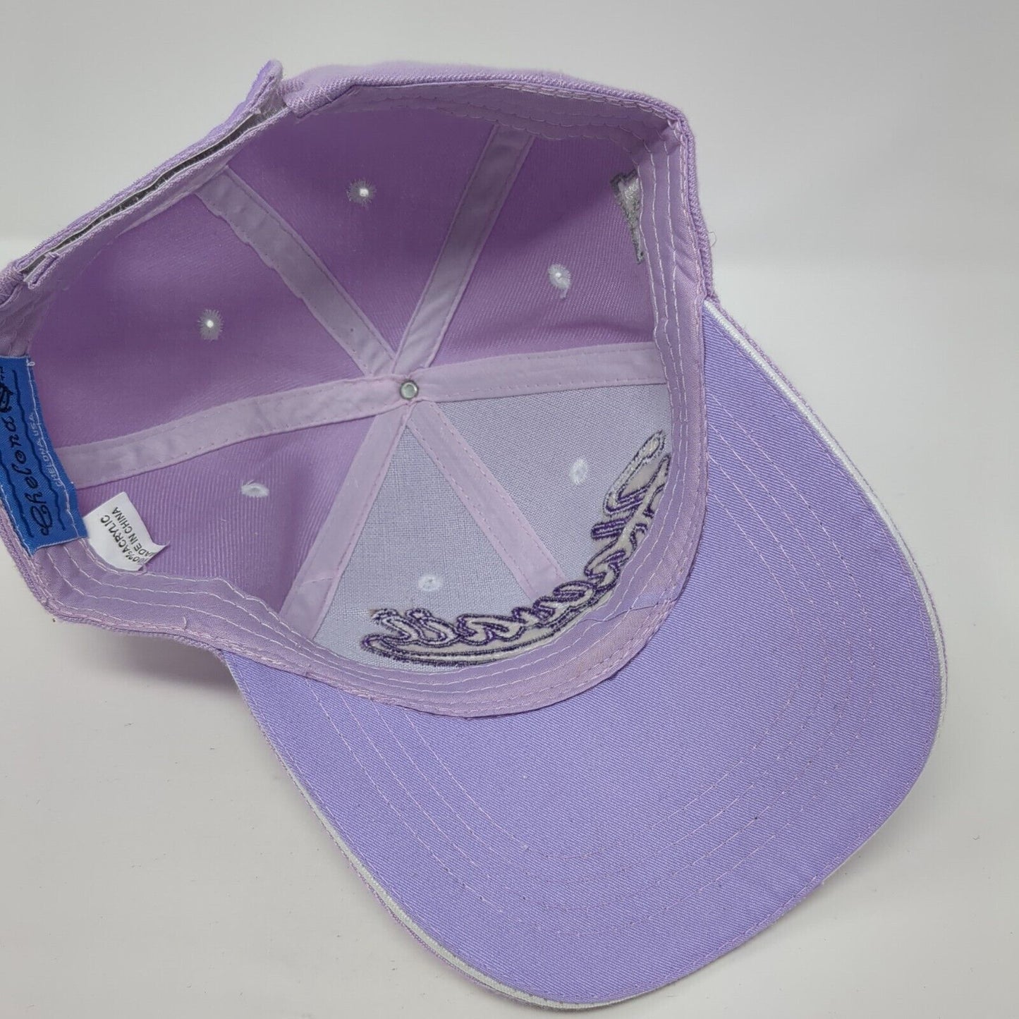 Hawaii Strapback Hat Purple One Size Adjustable Embroidered Chelona