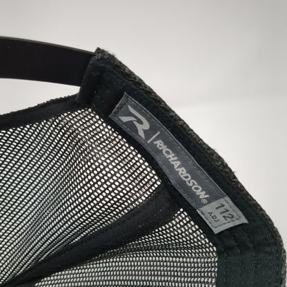 Hop Valley Brewing Co. Snapback Trucker Hat Black OS Adjustable Mesh Richardson