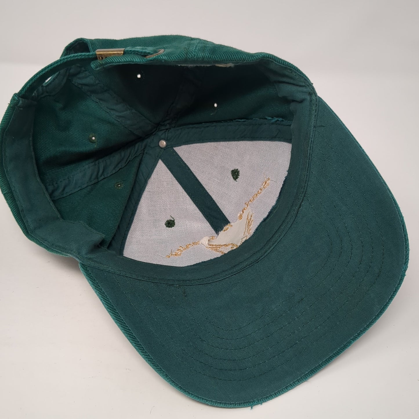 Soaring To Serenity Slideback Hat Green One Size Adjustable Embroidered